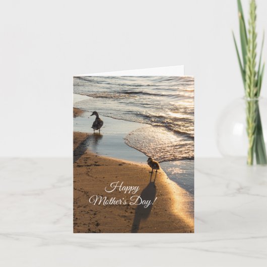 Sonnenuntergang mit Muttertagskarte Dankeskarte (Vorderseite)