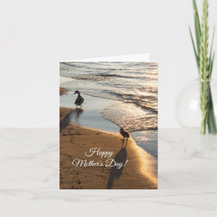 Sonnenuntergang mit Muttertagskarte Dankeskarte