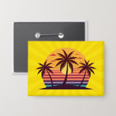 Sonnenuntergang mit Palmbaumen Vector-98801 Button (Vorderseite/Rückseite)