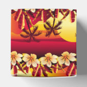 Sonnenuntergang mit Palmen Geschenkschachtel (Oben)