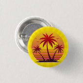 Sonnenuntergang mit Palmen Trees Vector-98805 Button (Vorne & Hinten)