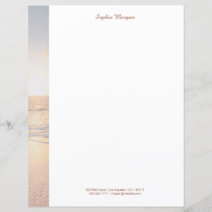 Sonnenuntergang mit sanften Waves, Name/Info, Vs 3
