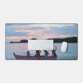 Sonnenuntergang mit Schreibtischmatte (Tastatur & Maus)