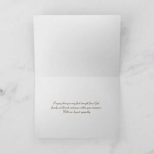 Sonnenuntergang mit Segelboot auf Wasser für Beile Karte (Innenseite)