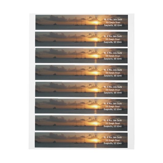 Sonnenuntergang mit Segelbooten Tropical Landscape (Bogen)