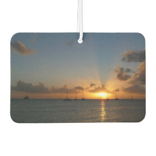 Sonnenuntergang mit Segelbooten Tropical Landscape Autolufterfrischer