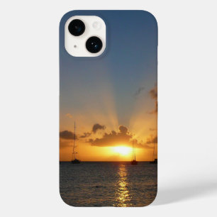 Sonnenuntergang mit Segelbooten Tropical Landscape Case-Mate iPhone Hülle