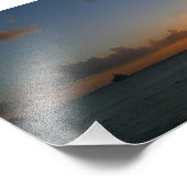 Sonnenuntergang mit Segelbooten Tropical Landscape Fotodruck (Ecke)