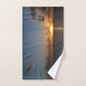 Sonnenuntergang mit Segelbooten Tropical Landscape Handtuch (Handtuch)