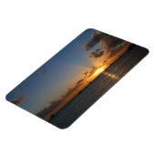 Sonnenuntergang mit Segelbooten Tropical Landscape Magnet (Linke Seite)