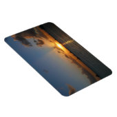 Sonnenuntergang mit Segelbooten Tropical Landscape Magnet (Rechte Seite)