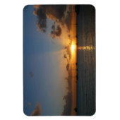 Sonnenuntergang mit Segelbooten Tropical Landscape Magnet (Vertikal)