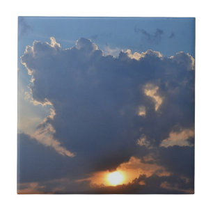 Sonnenuntergang mit Teacup Cloud Formation von STa Fliese