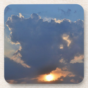 Sonnenuntergang mit Teacup Cloud Formation von STa Getränkeuntersetzer