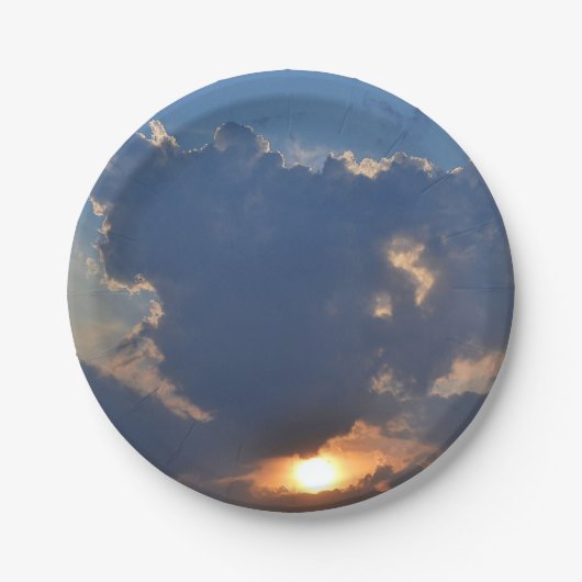 Sonnenuntergang mit Teacup Cloud Formation von STa Pappteller (Vorderseite)
