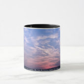 Sonnenuntergang mit Text - Tasse 325ml (Zentrum)