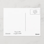 Sonnenuntergang mit Traumstrand Sprichwort Postkarte (Rückseite)