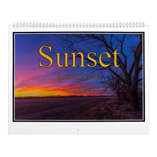 Sonnenuntergang-Monatskalender durch Tom Minutolo Kalender (Titelbild)