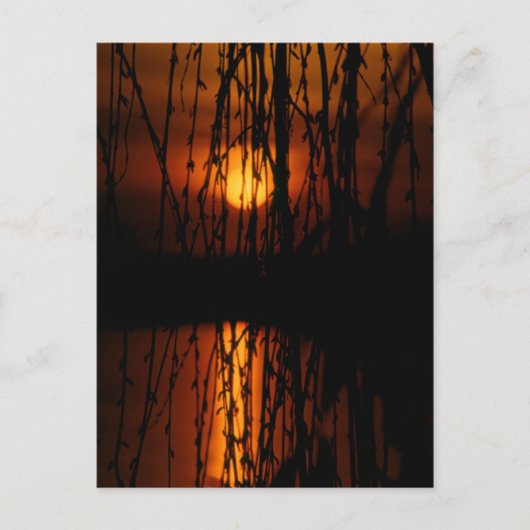 Sonnenuntergang Montreux Postkarte (Vorderseite)