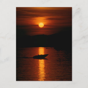 Sonnenuntergang Montreux Postkarte