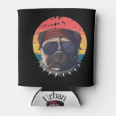 Sonnenuntergang Mops Dosenkühler (Vorderseite)