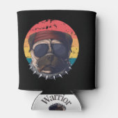 Sonnenuntergang Mops Dosenkühler (Rückseite)