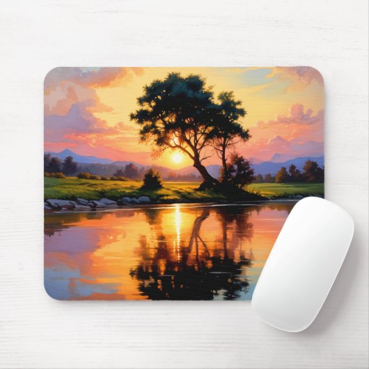 Sonnenuntergang Mousepad (Mit Mouse)