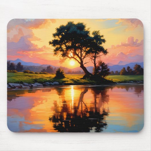 Sonnenuntergang Mousepad (Vorne)