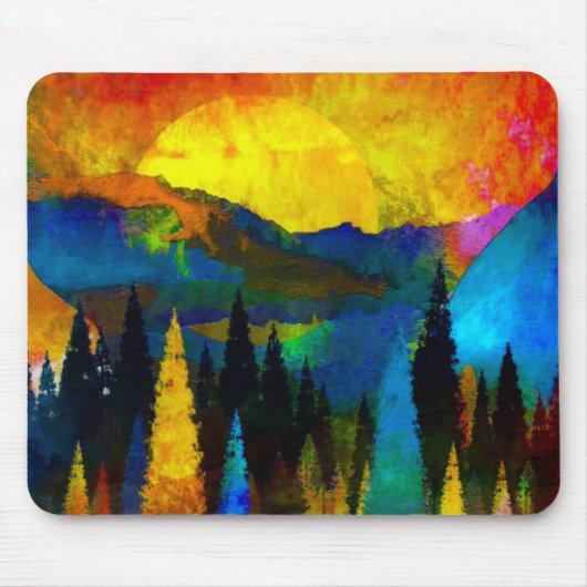 Sonnenuntergang Mousepad (Vorne)