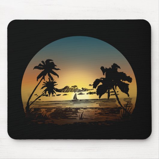Sonnenuntergang Mousepad (Vorne)