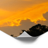 Sonnenuntergang nach dem Sturm - Moody Landschaft Poster (Ecke)