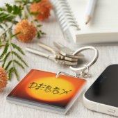 Sonnenuntergang-NamensSchlüsselanhänger Schlüsselanhänger (Vorderseite rechts)