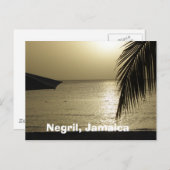 Sonnenuntergang: Negril, Jamaica Postcard Postkarte (Vorne/Hinten)