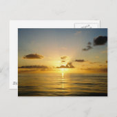 Sonnenuntergang nördlich von Bermuda Postkarte (Vorne/Hinten)