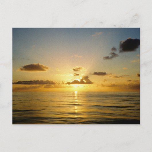 Sonnenuntergang nördlich von Bermuda Postkarte (Vorderseite)