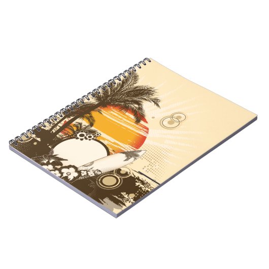 Sonnenuntergang - Notebook Notizblock (Linke Seite)