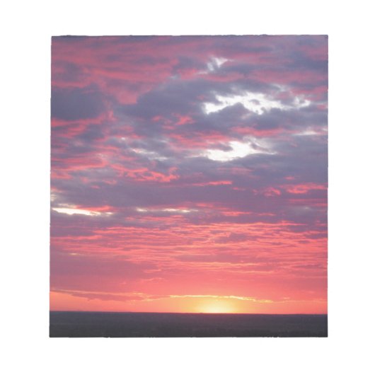 Sonnenuntergang Notizblock (Vorderseite)