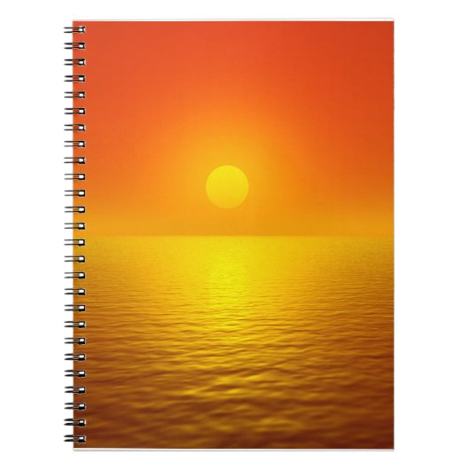 Sonnenuntergang Notizblock (Vorderseite)