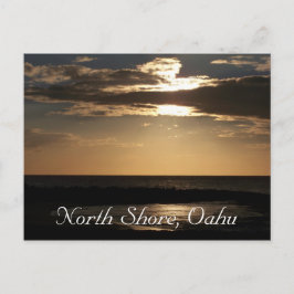 Sonnenuntergang, Oahu Postkarte