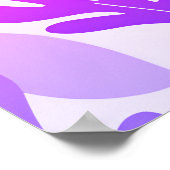 Sonnenuntergang Ober farbige fröhliche Geburtstags Poster (Ecke)