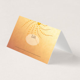 Sonnenuntergang Ober-Strahlen von Sonnenlicht dots