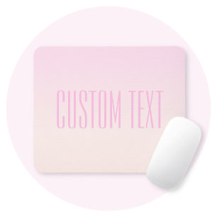 Sonnenuntergang Ombre von Pink zu Pfirsich mit anp Mousepad