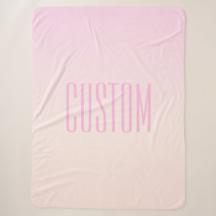 Sonnenuntergang Ombre von Pink zu Pfirsich mit anp Sherpadecke