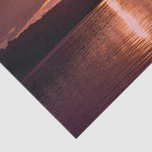 Sonnenuntergang Orange Landschaft Küstenstrand Dek Seidenpapier (Ausschnitt)