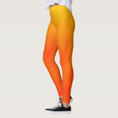 Sonnenuntergang-orange und gelbe leggings (Links)