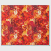 Sonnenuntergang Orange und Rot mit Rose Gold Alkoh Geschenkpapier (Flach)