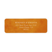 Sonnenuntergang Orange Watercolor Hochzeitsstimmun (Vorne)