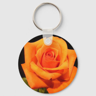 Sonnenuntergang-Orangen-Rose Schlüsselanhänger