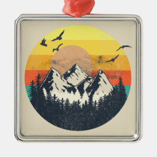 Sonnenuntergang Ornament Aus Metall