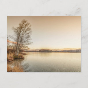 Sonnenuntergang Osterseen Postkarte